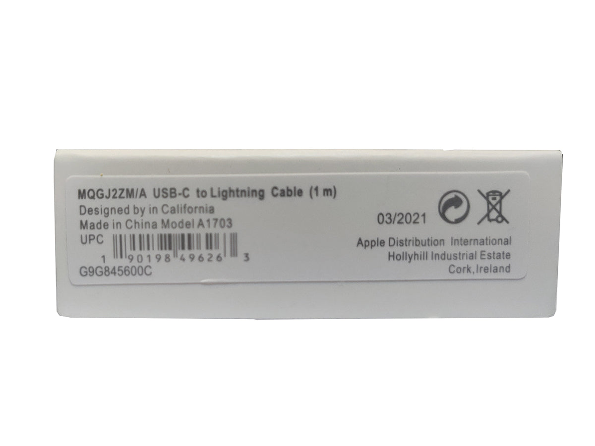 Genuine Apple Original Type C to Lightning Cable MFI Certified OEM (1 m)-White