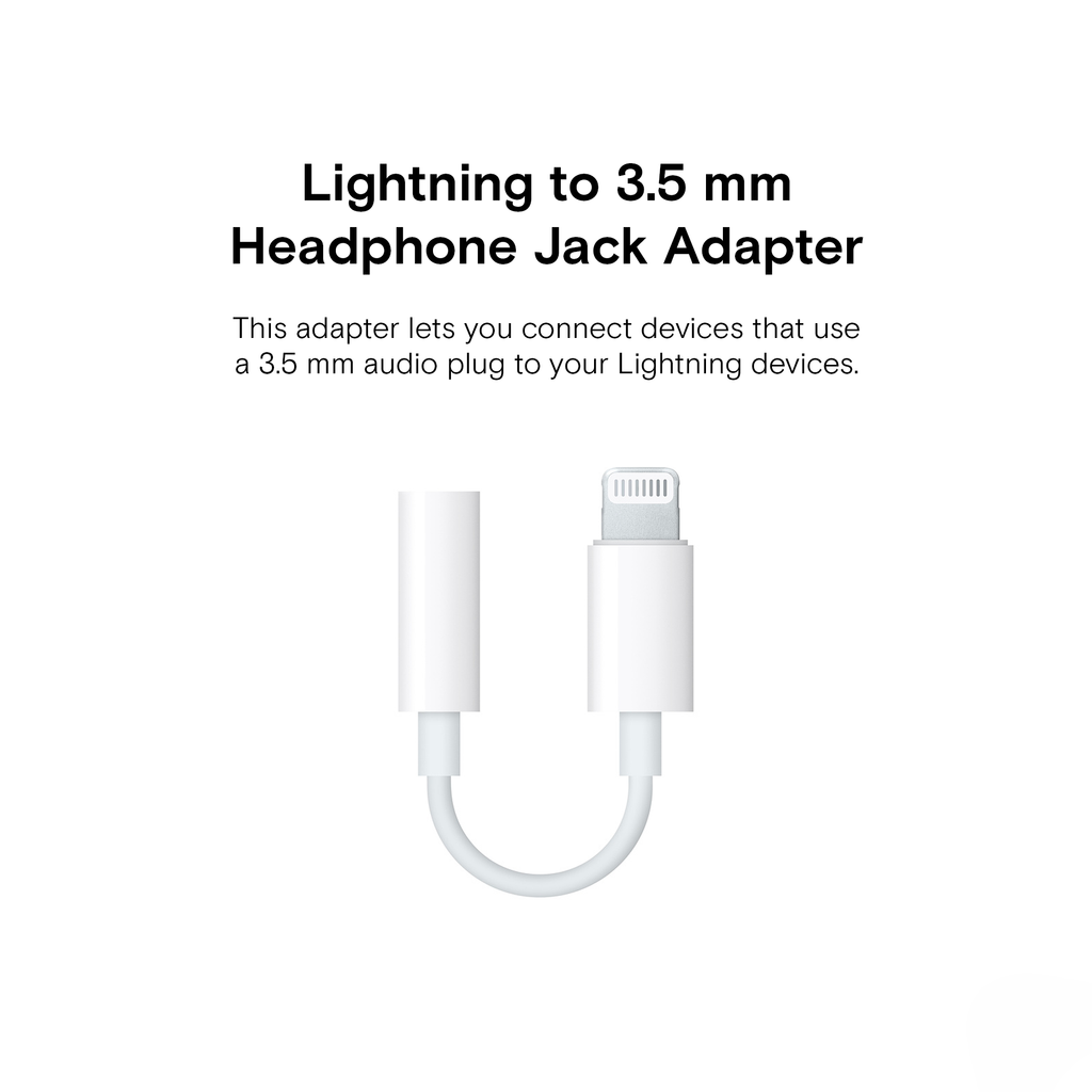 Apple Original Aux Audio Converter from Lightning To 3.5 mm