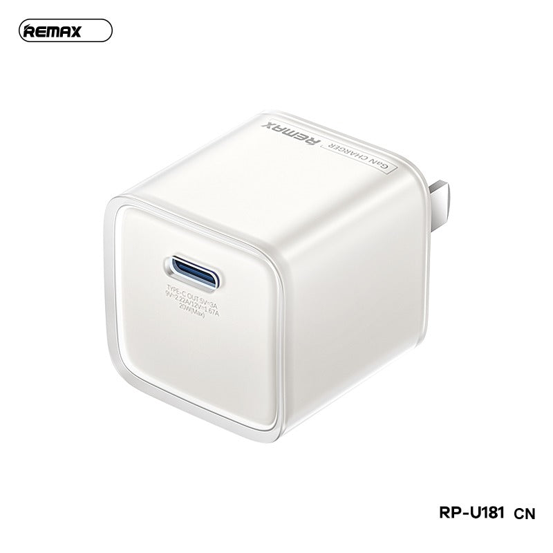 REMAX RP-U181 CN 20W 1C GaN Little Icecube Series Charger Original