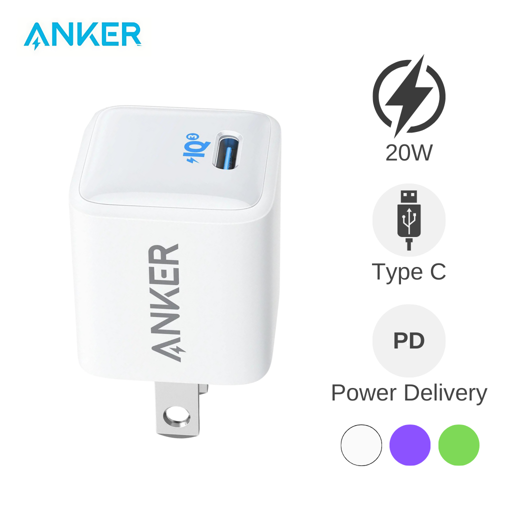 Anker A2633 PowerPort III Nano 20W Power IQ 3.0 USB-C Charger